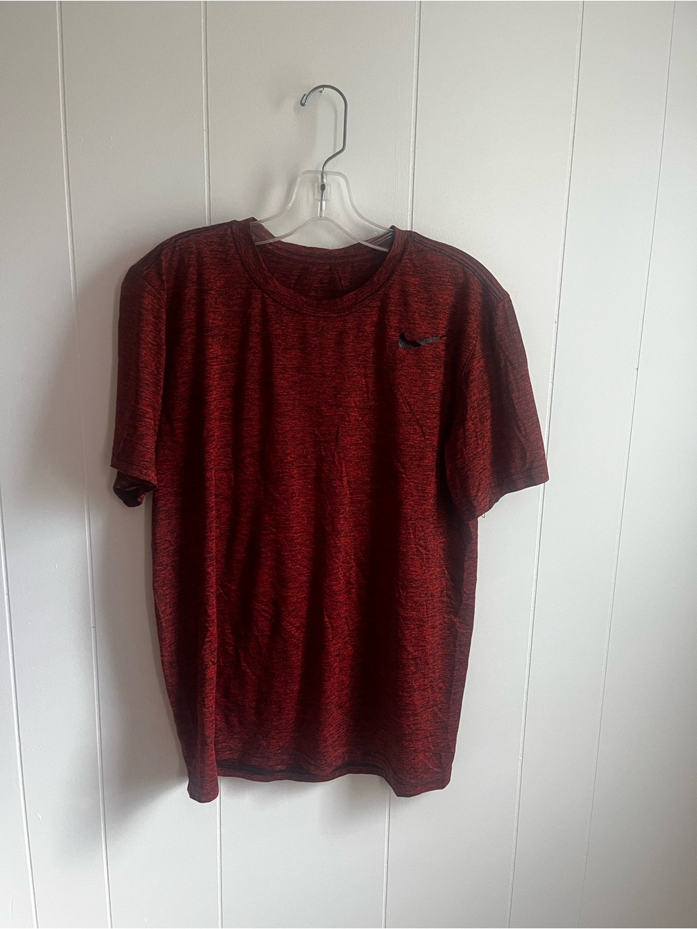 Men's Nike Dri-FIT Heathered Red Short-Sleeve Tee